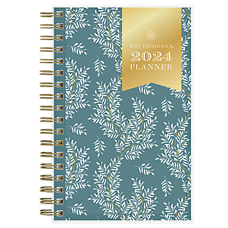 2024 Day Designer Weekly/Monthly Planning Calendar, 3-5/8" x 6-1/8", Graceful Ocean, January To December