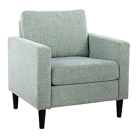 LumiSource Wendy Contemporary Accent Chair, Black/Light Green