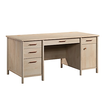 Sauder® Whitaker Point 66"W Executive Computer Desk, Natural Maple