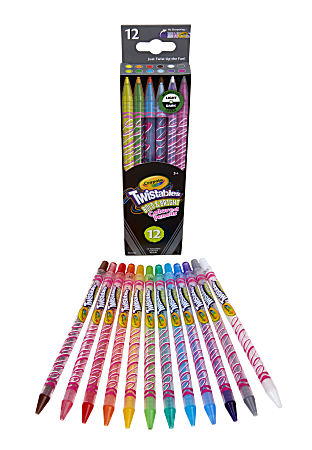 Crayola Erasable Colored Pencils, Assorted - 12 count