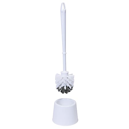 Ocedar Commercial Plastic Spiral Bowl Brushes, 14", White, Pack Of 12 Brushes