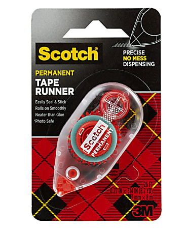 3M Scotch Permanent Double Sided Tape With Dispenser 1/2”x 450” 137