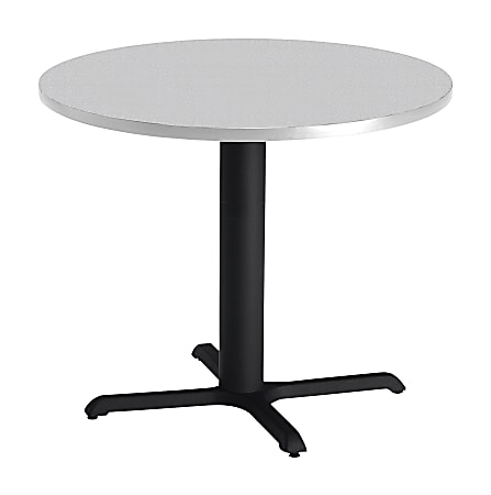 Mayline® Bistro X-Table Base, 28"H, Black/Gray