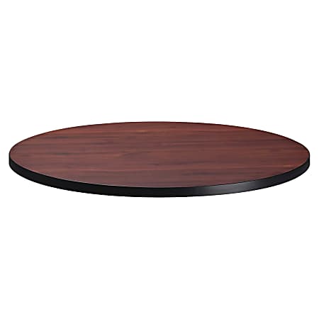 Mayline Bistro Series Round Tabletop - Round Top x 30" Table Top Diameter - Mahogany