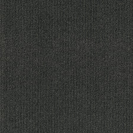 Foss Floors Edge Peel & Stick Carpet Tiles, 24" x 24", Black Ice, Set Of 15 Tiles