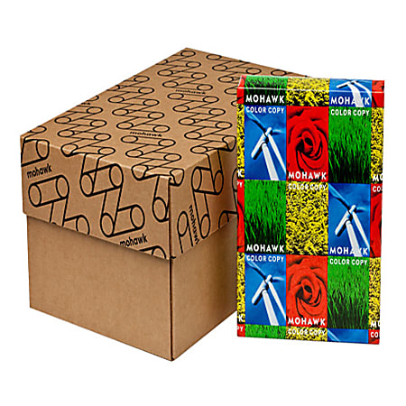 Mohawk Everyday Cover Digital Printing Paper, Gloss, Letter Size (8 1/2" x 11"), 94 (U.S.) Brightness, 100 Lb, 250 Sheets Per Ream, Case Of 6 Reams