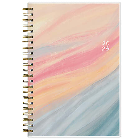 Blue Sky WeeklyMonthly Planning Calendar 5 x 8 Sunrise Frosted January