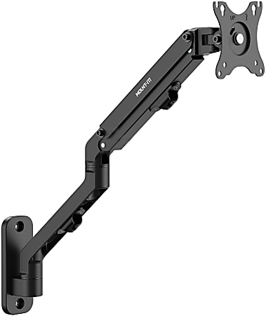 Mount-It! Counterbalance 32” Monitor Arm for Wall and Pole Mounting, Black