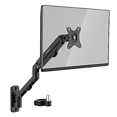 Mount It Counterbalance 32 Monitor Arm for Wall and Pole Mounting Black ...