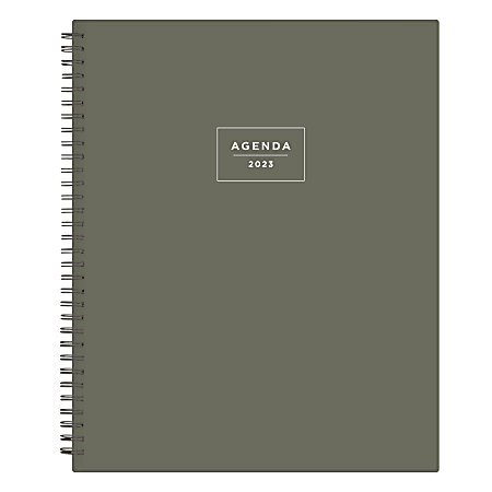 Blue Sky WeeklyMonthly Planning Calendar 8 12 x 11 HellosSolid Olive