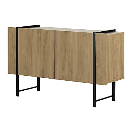 South Shore Mezzy 17"W Sideboard, Light Walnut