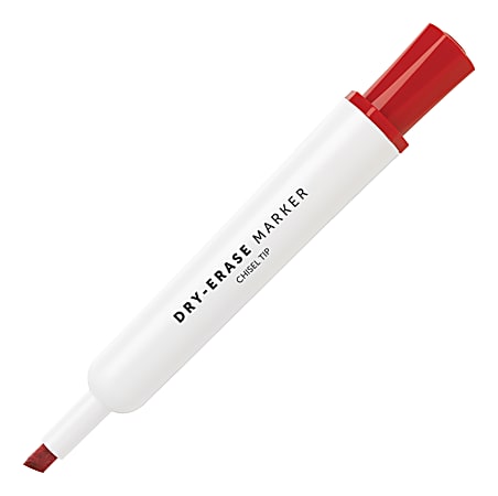 Office Depot Brand Permanent Markers Chisel Point 100percent Recycled Red  Ink Pack Of 12 - Office Depot