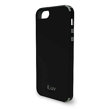 iLuv® Dual Layer Case For Apple® iPhone® 5, Black Regatta