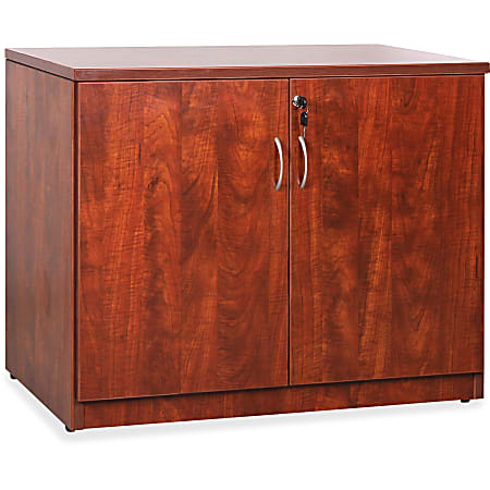 Lorell® Essentials 36"W Storage Cabinet, Cherry