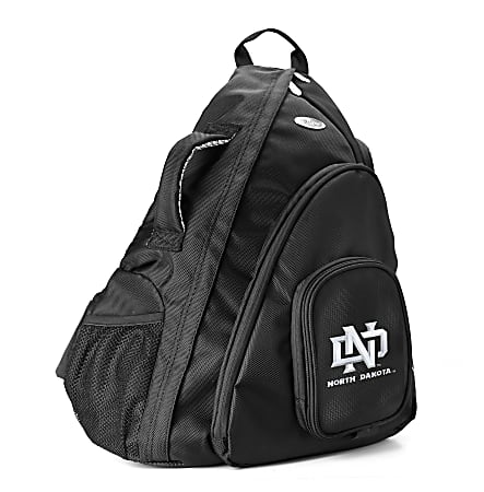 Denco Sports Luggage Travel Sling With 13.5" Laptop Pocket, North Dakota Fighting Sioux, 19"H x 12"W x 13"D, Black