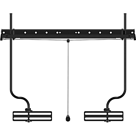 Sanus SASB1-B1 - Mounting kit (horizontal bracket, 2 arms, bottom bracket) - for sound bar - universal, depth adjustable - black - screen size: 32"-90" - VESA bracket mounting
