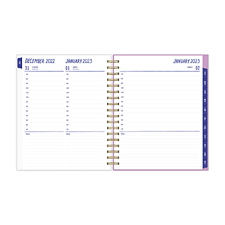 Blue Sky Idlewild Co. DailyMonthly Planning Calendar 7 x 9 Mini Daisies ...