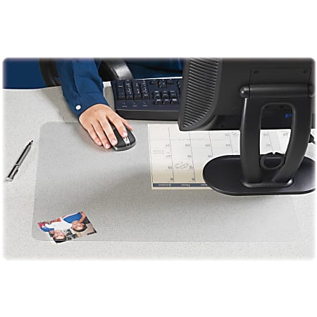 Artistic Krystal View Clear Desk Pad - Rectangular - 24" Width x 19" Depth - Vinyl - Clear