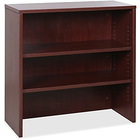Lorell® Essentials Series Stack-On Modular Shelving Bookcase, 36"H x 36"W x 15"D, Mahogany