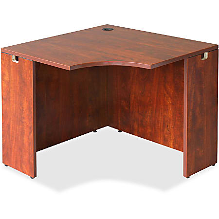 Lorell® Essentials Series 36"W Corner Desk, Cherry