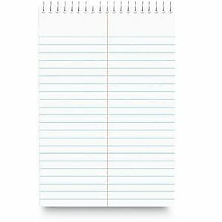 Universal Steno Pads, Gregg Rule, Red Cover, 80 White 6x 9 Sheets - 1 Subject(s) - Spiral - Gregg Ruled Margin - 96920