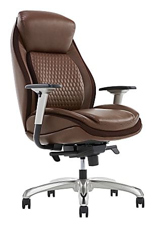 Office Factor Black Mesh High Back Executive Office Chair, Adjustable Arms,  Head Rest, Seat Depth, Lumbar Support, Height, PU Casters, Ergonomic