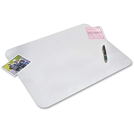 Artistic KrystalView Nonglare Desk Pad - Rectangular - 1.4" Width x 0.78740" Depth - Dark Blue