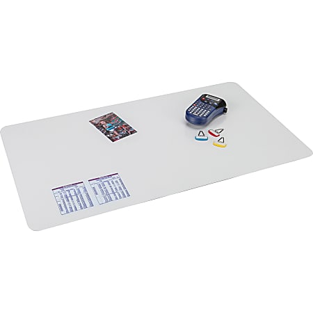 Artistic KrystalView Desk Pad With Antimicrobial Protection,