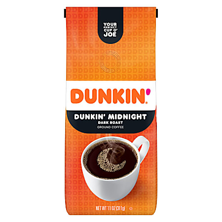 Dunkin&#x27; Donuts® Ground Coffee, Dunkin&#x27; Midnight, 12 Oz