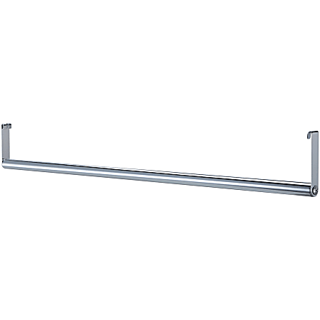 Lorell® Industrial Wire Shelving Garment Hanger Bar, 48"W, Chrome