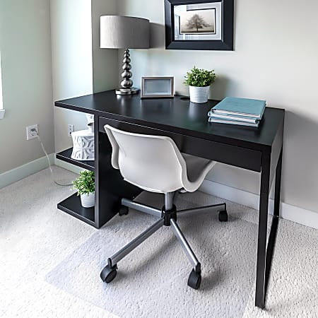 Floortex® Valuemat® Plus Polycarbonate Rectangular Chair Mat For Low Pile Carpets , 36" x 48", Clear
