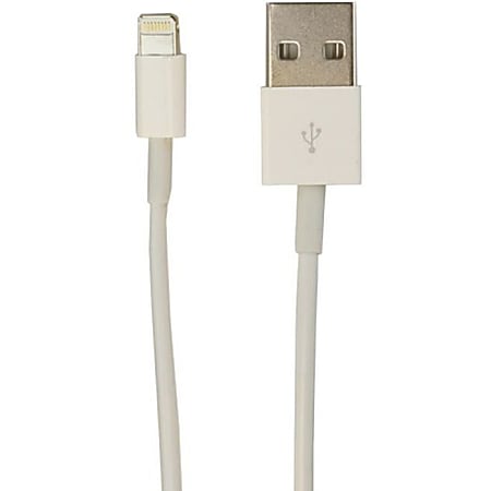 VisionTek - Lightning cable - Lightning male to USB male - 3.3 ft - white