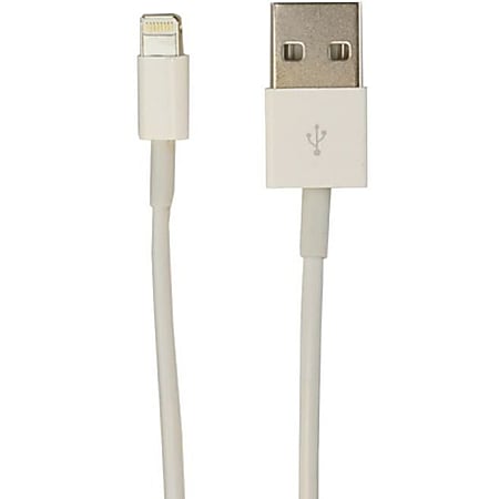 VisionTek Lightning to USB 1 Meter Cable White