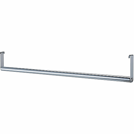 Lorell&reg; Industrial Wire Shelving Garment Hanger Bar, 36"W, Chrome