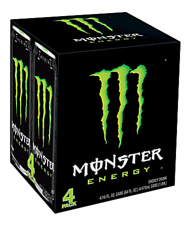 Monster Energy Drinks, Original, 16 Oz, Case Of 24 Cans