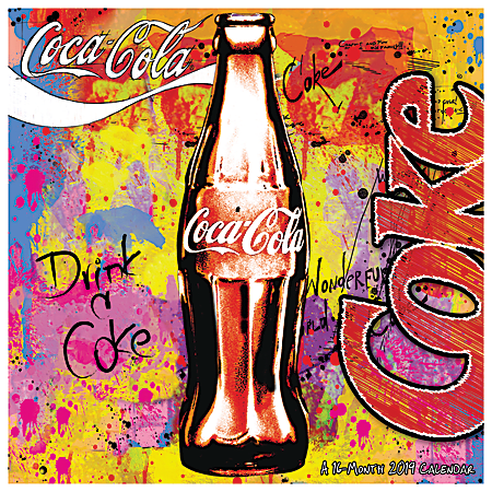 Day Dream® Coca-Cola® Monthly Wall Calendar, 12" x 12", January to December 2019