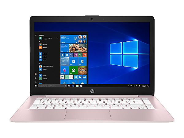 HP Stream 14-ds0000 14-ds0080nr 14" Notebook - 1366 x 768 - AMD A-Series A4-9120e Dual-core 1.50 GHz - 4 GB RAM - 64 GB Flash Memory - Rose Pink, Champagne Pink - Windows 10 Home in S mode - AMD Radeon R3 Graphics - BrightView