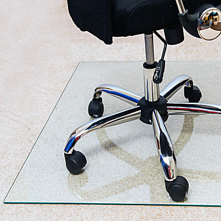 Floortex Glaciermat Heavy Duty Glass Chair Mat For Hard Floors And Carpets 36