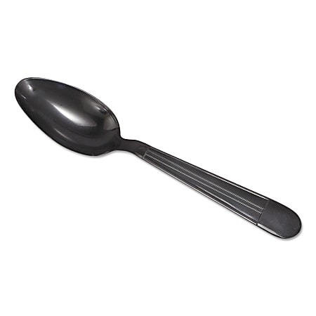 GEN Heavyweight Soup Spoons, 6", Black, Pack Of 1,000 Spoons