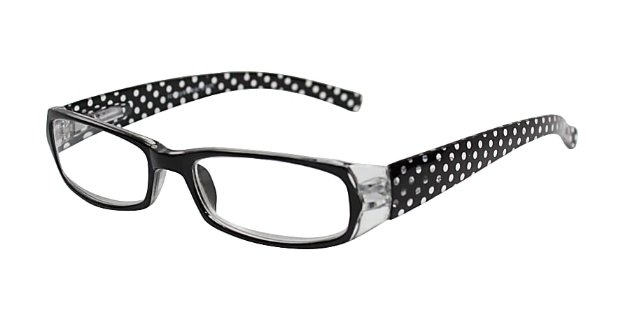 ICU Eyewear Wink Salinas Women's Reading Glasses, Black/Red/Polka Dot, +1.75