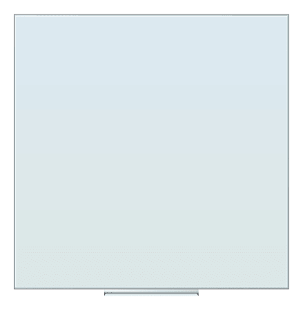 U Brands® Frameless Floating Non-Magnetic Glass Dry-Erase Board, 36" X 36", Frosted White (Actual Size 35" x 35")