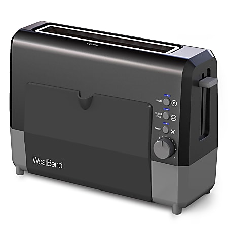 West Bend QuikServe 2 Slice Toaster Black Office Depot