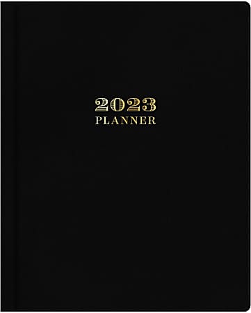 Day Designer Weekly/Monthly Planning Calendar, 8” x 10”, Black, January To December 2023, 138793