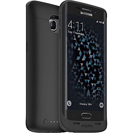 Mophie juice pack Made for Galaxy S6 edge - For Smartphone - Black - Rubberized - Drop Resistant, Impact Resistant