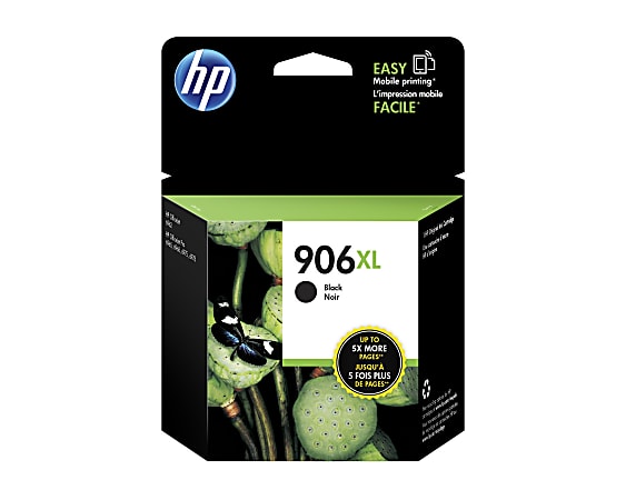 HP 906XL Black High-Yield Ink Cartridge, T6M18AN