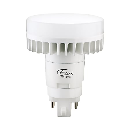 Euri Round Vertical PL Lamp Non-Dimmable 1100-Lumen LED Bulbs, 11 Watts, 3000K Soft White, Pack Of 4 Bulbs