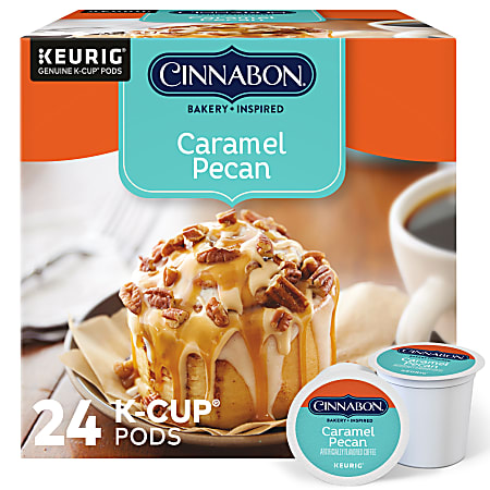 Green Mountain Coffee® Cinnabon Caramel Pecan K-Cup® Pods, Light Roast, Box Of 24 Pods