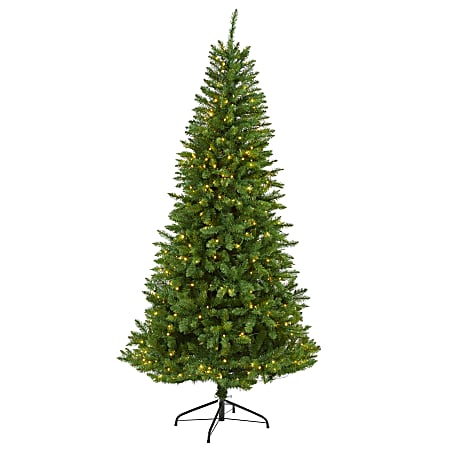 Nearly Natural Green Valley Fir Artificial Christmas Tree,