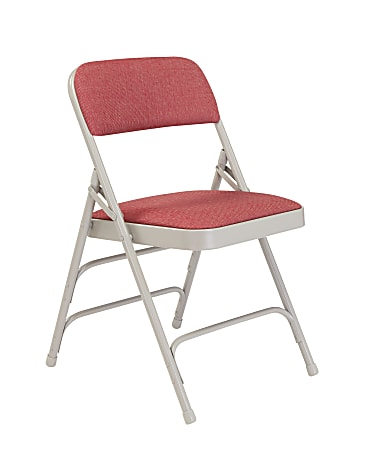 National Public Seating 2300 Series Fabric-Upholstered Triple-Brace Folding Chairs, Majestic Cabernet, Pack Of 52 Chairs