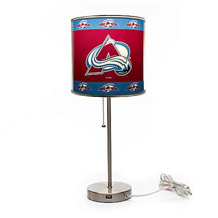 Imperial NHL Table Lamp, 19"H, Colorado Avalanche